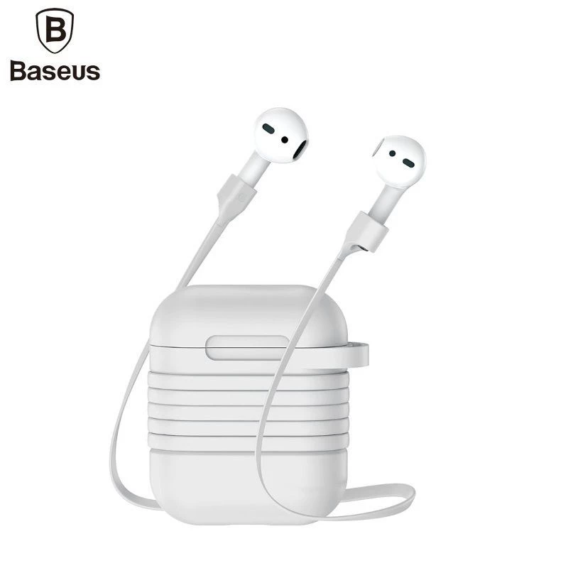 Baseus Apple Θήκη Σιλικόνης με Μαγνητικό Λουράκι για AirPods Pro 2, Γκρι