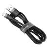 Baseus Καλώδιο Cafule Lightning 2A 3m Χρυσό/Μαύρο (CALKLF-RV1)