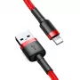 Baseus Καλώδιο Cafule Lightning 2A 3m Κόκκινο/Μαύρο (CALKLF-R09)