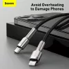Baseus Cafule Series Μεταλλικό Καλώδιο USB-C σε Lightning PD 20W 1m Μαύρο