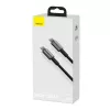 Baseus Tungsten Gold Καλώδιο USB-C σε USB-C, 100W, 1 m, Μαύρο
