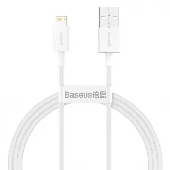 Baseus Superior Series Καλώδιο USB-A σε Lightning, 2,4 A, 2 m, Λευκό (CALYS-C02)