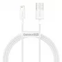 Baseus Superior Series Καλώδιο USB-A σε Lightning, 2,4 A, 2 m, Λευκό (CALYS-C02)