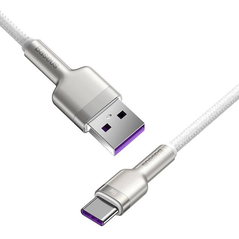 Baseus Cafule Καλώδιο USB-A σε USB-C, 66W, 1m, Λευκό