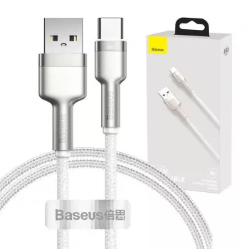 Baseus Cafule Καλώδιο USB-A σε USB-C, 66W, 1m, Λευκό