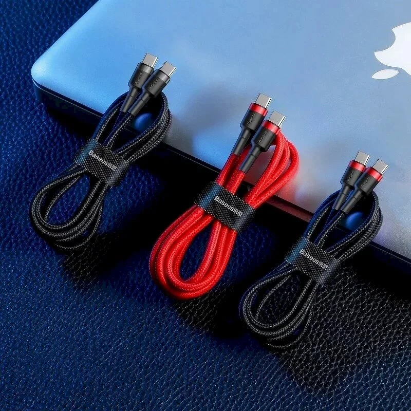 Baseus Cafule USB-C σε USB-C PD 2.0 60W Flash καλώδιο φόρτισης, 2m, Κόκκινο (CATKLF-H09)