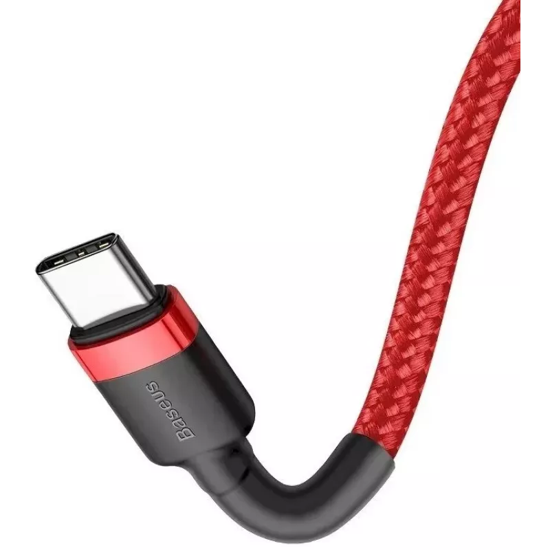 Baseus Cafule USB-C σε USB-C PD 2.0 60W Flash καλώδιο φόρτισης, 2m, Κόκκινο (CATKLF-H09)