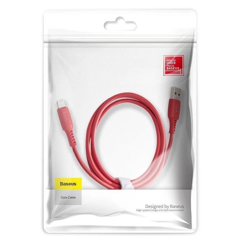 Baseus Colorful Cable USB-A σε Lightning 2.4A 1.2m Κόκκινο