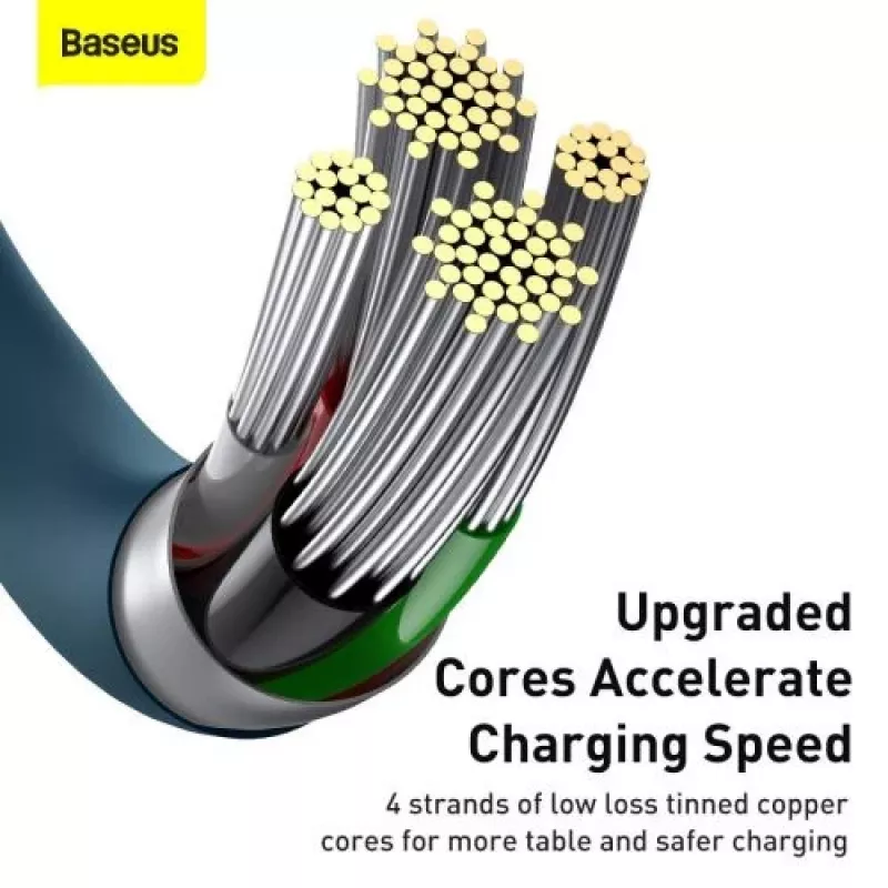 Baseus Lightning Superior Series καλώδιο, γρήγορη φόρτιση, δεδομένα 2,4A, 1m μπλε (CALYS-A03)