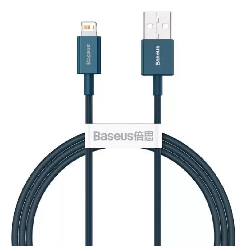 Baseus Lightning Superior Series καλώδιο, γρήγορη φόρτιση, δεδομένα 2,4A, 1m μπλε (CALYS-A03)