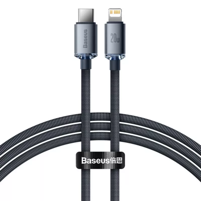 Baseus Καλώδιο Lightning σε USB-C PD QC 20W 480Mbps 1,2m Μαύρο