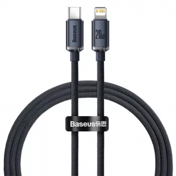 Baseus Καλώδιο Lightning σε USB-C PD QC 20W 480Mbps 1,2m Μαύρο