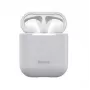 Baseus Silica Series Ultra-Thin θήκη προστασίας σιλικόνης για AirPods 1/2 γκρι
