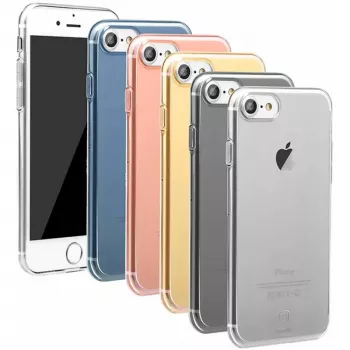 Baseus Simple Series Case για Apple iPhone 7, διαφανές ροζ χρυσό
