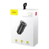 Baseus Square Φορτιστής Αυτοκινήτου PPS QC4.0 / PD3.0 5A 30W (Μαύρο)