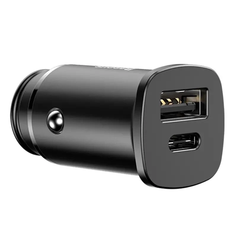 Baseus Square Φορτιστής Αυτοκινήτου PPS QC4.0 / PD3.0 5A 30W (Μαύρο)