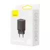 Baseus Super Si Pro Mini Fast Charger 30W, USB-C + USB-A, PD 3.0, QC 3.0, βύσμα EU, μαύρο (CCSUPP-E01)