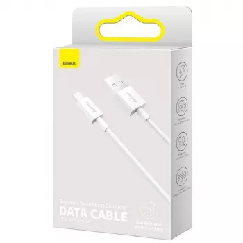 Baseus Superior Fast Charging Καλώδιο Δεδομένων MicroUSB 1m Λευκό