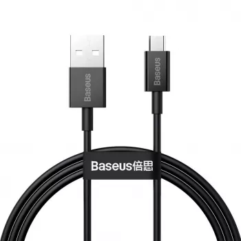 Baseus Superior Γρήγορο Καλώδιο Φόρτισης Δεδομένων USB-A σε Micro USB 1m Μαύρο