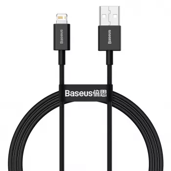 Baseus Superior Καλώδιο Ταχείας Φόρτισης και Δεδομένων USB-A σε Lightning 1m Μαύρο (CALYS-A01)