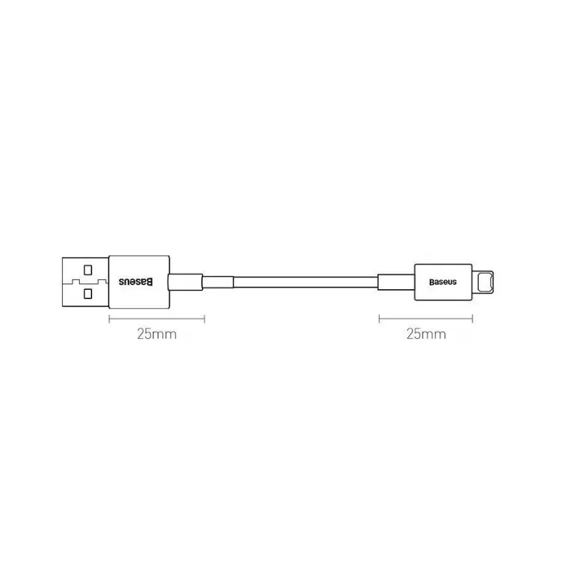 Baseus Superior Καλώδιο Ταχείας Φόρτισης και Δεδομένων USB-A σε Lightning 1m Μαύρο (CALYS-A01)