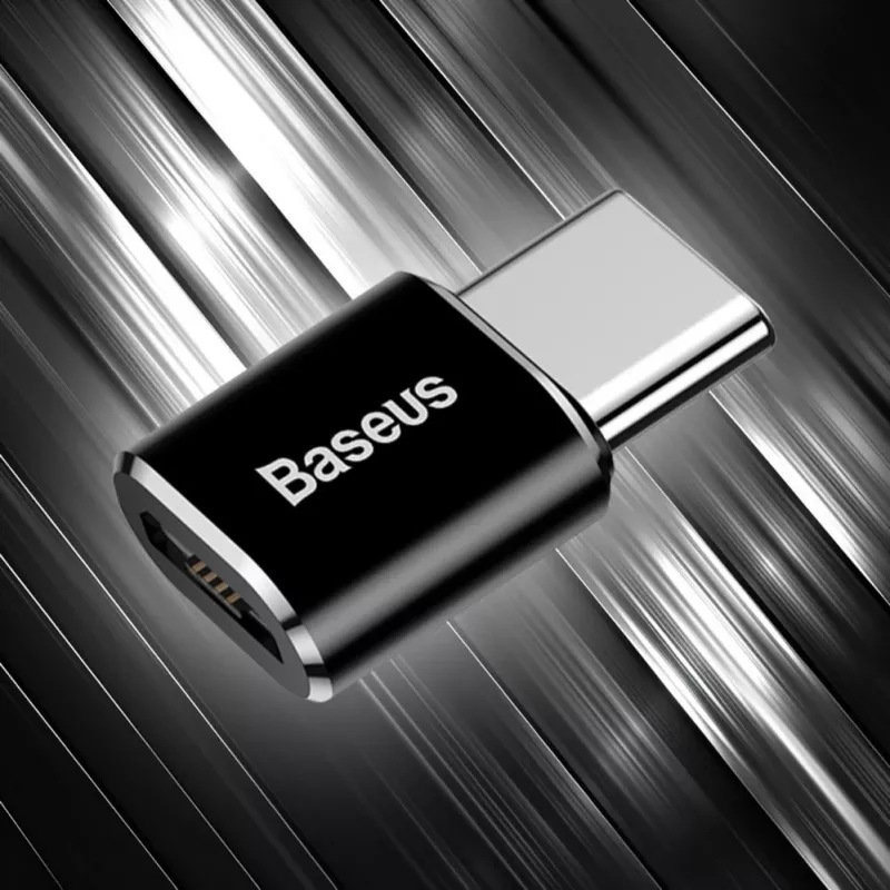 Baseus Αντάπτορας OTG USB 2.0 Type-C σε Micro USB (Μαύρος)