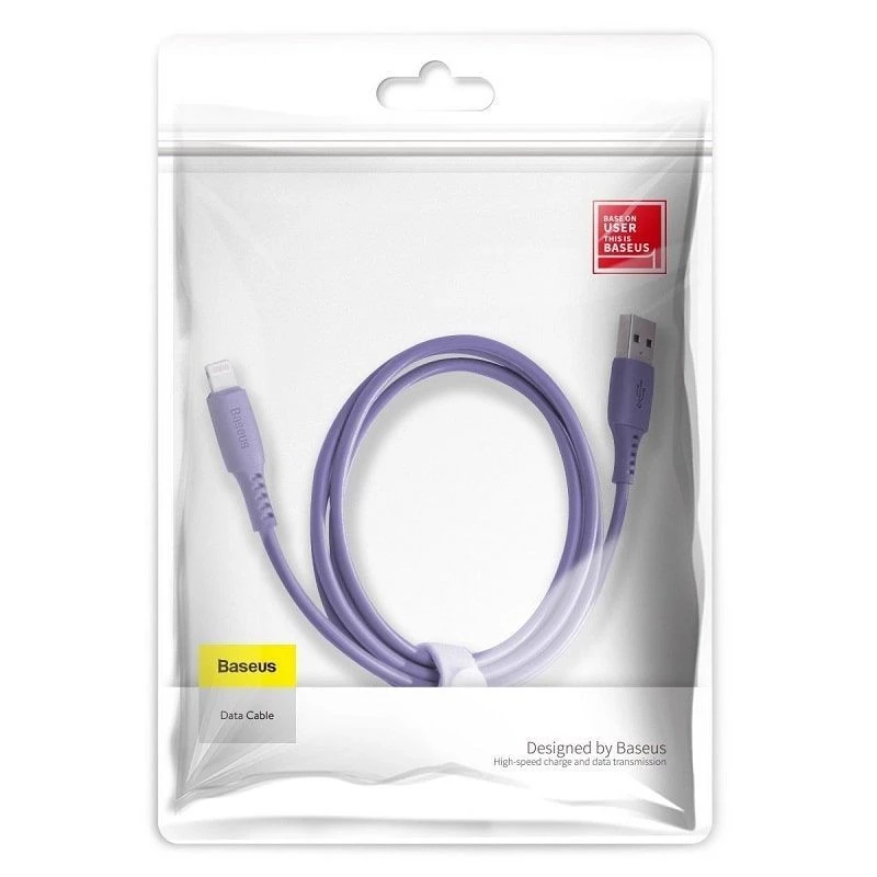 Baseus Yiven Καλώδιο USB-A σε Lightning 2,4A 1,8m Μπλε Λιλά