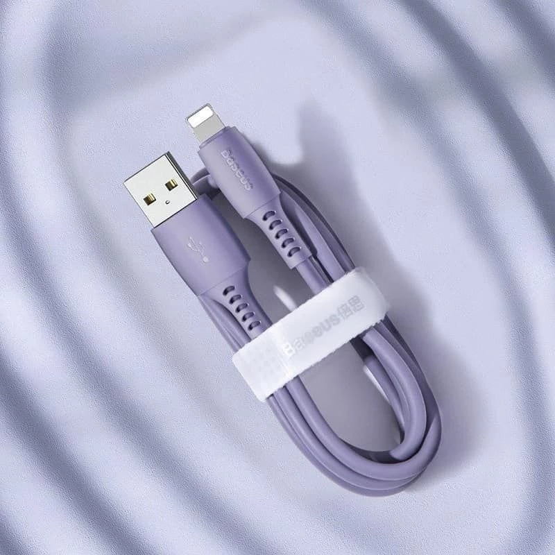 Baseus Yiven Καλώδιο USB-A σε Lightning 2,4A 1,8m Μπλε Λιλά