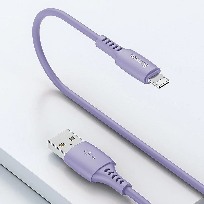 Baseus Yiven Καλώδιο USB-A σε Lightning 2,4A 1,8m Μπλε Λιλά