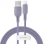 Baseus Yiven Καλώδιο USB-A σε Lightning 2,4A 1,8m Μπλε Λιλά
