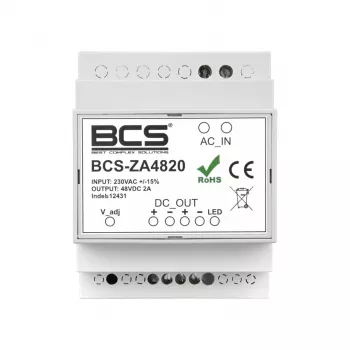 BCS BCS-ZA4820 48V 20A 960W Τροφοδοτικό Διακοπτόμενης Λειτουργίας