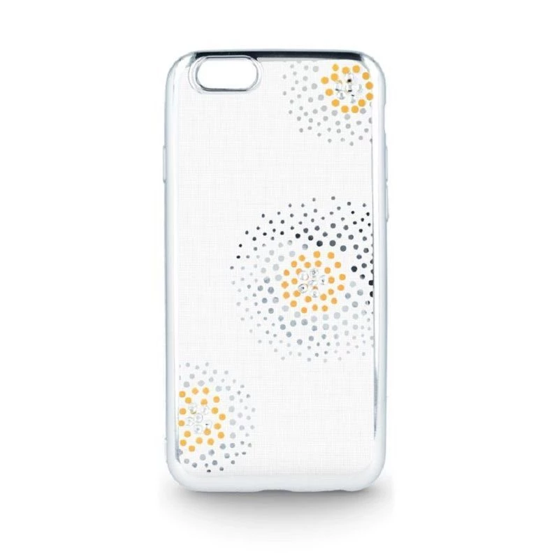 Beeyo Sony Xperia E5 Flower Dots Θήκη TPU Ασημί