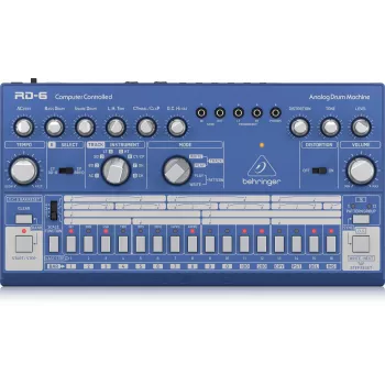 Behringer RD-6-BU αναλογικό rhythm & drum machine, μπλε