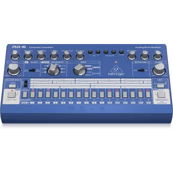 Behringer RD-6-BU αναλογικό rhythm & drum machine, μπλε