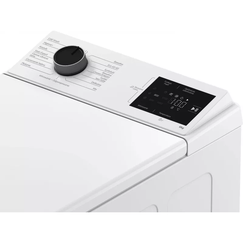 BEKO ETB622ECWPL 6 kg τοπ φόρτωσης πλυντήριο ρούχων Λευκό