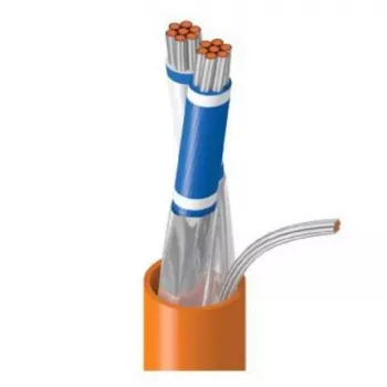 Belden OSDP RS485 Καλώδιο δεδομένων, 1 ζεύγος, 24 AWG λεπτό σύρμα, επικασσιτερωμένος χαλκός, συνολική θωράκιση Beldfoil, μανδύας PVC, γκρι
