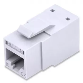 Belden REVConnect 10GX UTP Modular Jack RVAMJKUEW-B24, Cat.6A, Electric White, συσκευασία 24 τεμ.