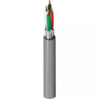Belden Security & Sound, #22-4c BC, Θωρακισμένο Πολυπλοκό Καλώδιο, 4 Αγωγοί, 22 AWG, Γυμνός Χαλκός, CMR, 300V, Γκρι Επένδυση PVC
