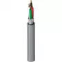 Belden Security & Sound, #22-4c BC, Θωρακισμένο Πολυπλοκό Καλώδιο, 4 Αγωγοί, 22 AWG, Γυμνός Χαλκός, CMR, 300V, Γκρι Επένδυση PVC