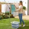 Beldray LA00000152EU7 Καλάθι πλυσίματος 40L πτυσσόμενο, Λευκό/Μπλε