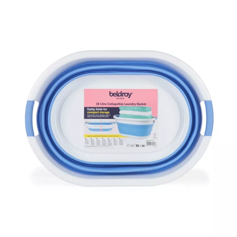 Beldray LA034816CRNFPEU7 Πτυσσόμενο καλάθι απλύτων 28L Γκρι