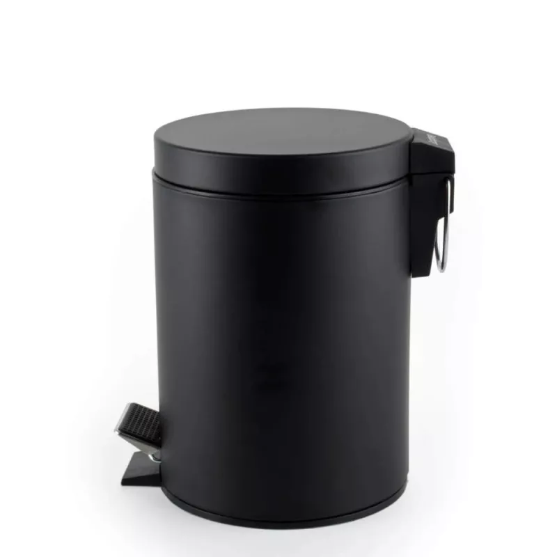 Beldray LA038098BPEU7 3 Λίτρα Στρογγυλός κάδος με πεντάλ Soft-Close, Μαύρος