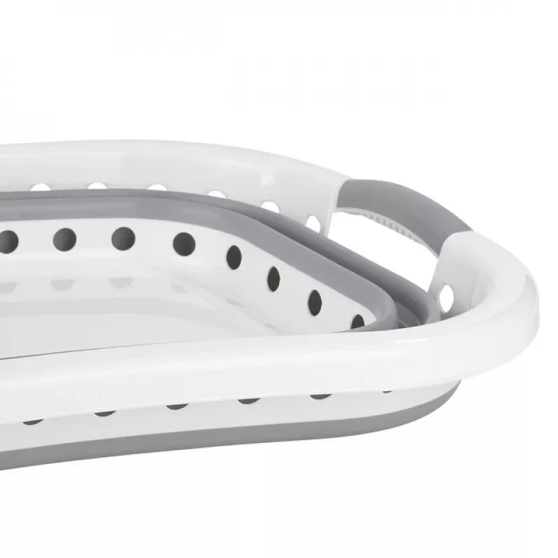Beldray LA072979PGRYFEU7 πτυσσόμενο καλάθι απλύτων Hip Hugger, 37 l, γκρι/λευκό