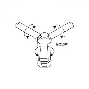 BEMKO πολυλειτουργικός φακός LED 6000mAh IP42, 1000 Lumen, επαναφορτιζόμενος USB-C