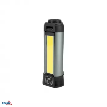 BEMKO πολυλειτουργικός φακός LED 6000mAh IP42, 1000 Lumen, επαναφορτιζόμενος USB-C
