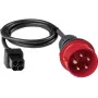 BENNING 044148 Προσαρμογέας μέτρησης CEE 16 A 5-πολικός 400 V με υποδοχές ασφαλείας 4 mm