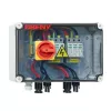 BENY Πίνακας διακόπτη DC PV, είσοδος 2-String σε έξοδο 2-String, εξωτερικό κουτί IP65