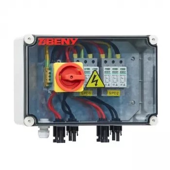 BENY Πίνακας διακόπτη DC PV, είσοδος 2-String σε έξοδο 2-String, εξωτερικό κουτί IP65