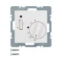 Berker 20301909 θερμοστάτης χώρου με επαφή NC (ανοιγόμενη), κεντρικό τεμάχιο