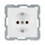 Berker 41436089 Πρίζα Schuko πολικό λευκό Velvet